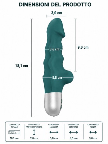 Vibratore vaginale silicone - in,